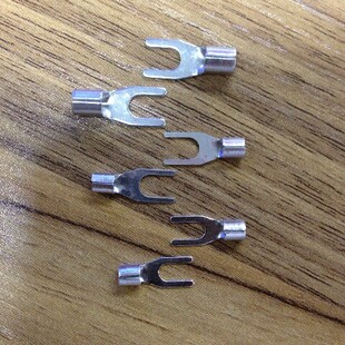 Y型U型接线端子 SNB3.5 铜线鼻子 叉形裸端头 1000只 6冷压端子