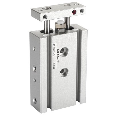 亚德客气动小型双导向杆双轴气缸TR10X20S 6X10S 10X30S 16X125S