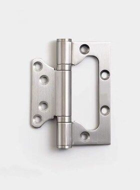 子母合页4寸不锈钢免开槽木门房门静音加厚平开合叶足厚国标黑色