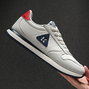 2025新款男鞋时尚百搭休闲鞋男士真皮软底防滑轻便牛皮鞋男阿甘鞋