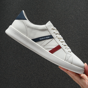 欧洲站男鞋2025秋季新款头层牛皮时尚休闲鞋男士潮流百搭软底板鞋