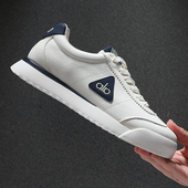 新款 软底舒适真皮透气爆款 牛皮运动小白鞋 冬季 男士 阿甘鞋 休闲男鞋