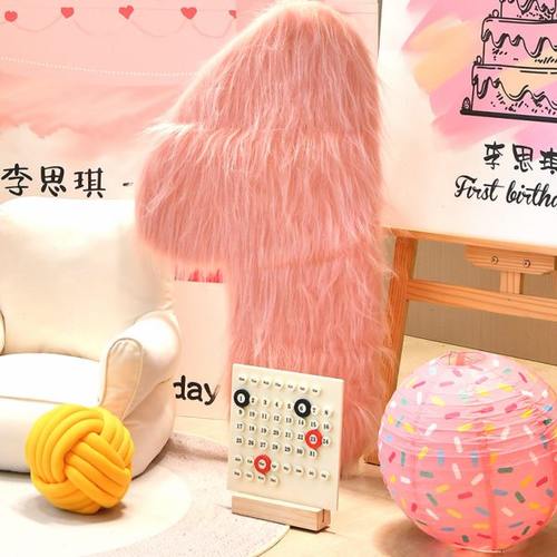 毛绒数字kt板儿童生日场景氛围装饰布置女孩周岁户外拍照道具男孩