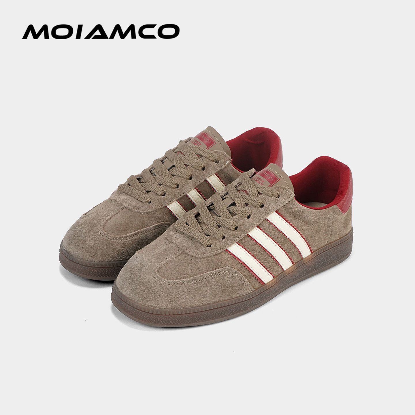 低帮复古德训鞋经典拼色时尚潮流板鞋子女