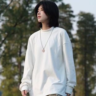 Ja1从不熬夜 半高领德绒打底衫女秋冬季长袖上衣保暖内搭基础卫衣