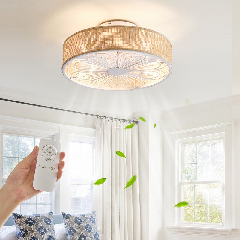 日式风扇灯侘寂风卧室书房吸x顶灯电扇灯主卧吊扇灯变频藤编吸顶,家装灯饰光源,风扇灯,淘宝优惠券,粉丝福利购,淘宝优惠卷