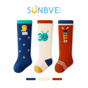 婴儿长筒袜春秋薄款 纯棉新生儿无骨过膝不勒腿长袜男宝宝袜子夏季