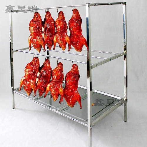 挂烤鸭架子晒腊肉腊鱼腊鸡香肠烤鹅架子酒店超市厨房不锈钢置物架