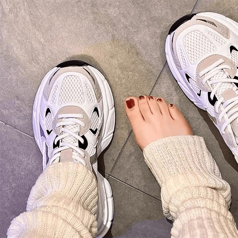 大码女鞋41到43单鞋女s休闲鞋春春秋透气老爹鞋脚宽脚胖网面运动,女鞋,老爹鞋,淘宝优惠券,粉丝福利购,淘宝优惠卷