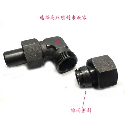 JB/T6383.2锥密封焊接直角4208高压焊接H型耐高温液压硬密封