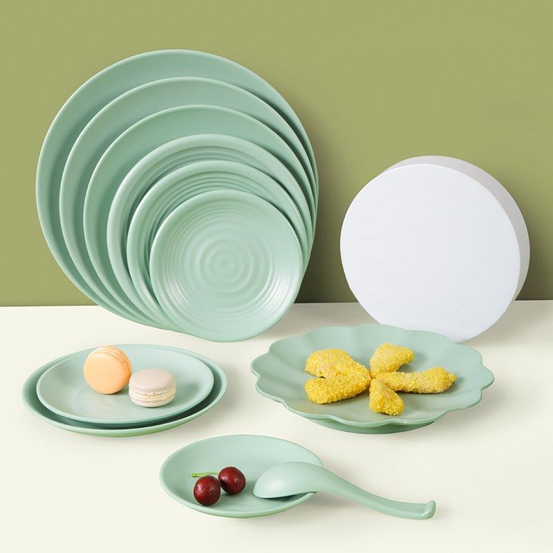 密胺盘子塑料圆形菜盘仿瓷饭店餐具商用烤肉火锅餐盘凉菜碟子圆盘,纺织面料/辅料/配套,服装加工设备,淘宝优惠券,粉丝福利购,淘宝优惠卷