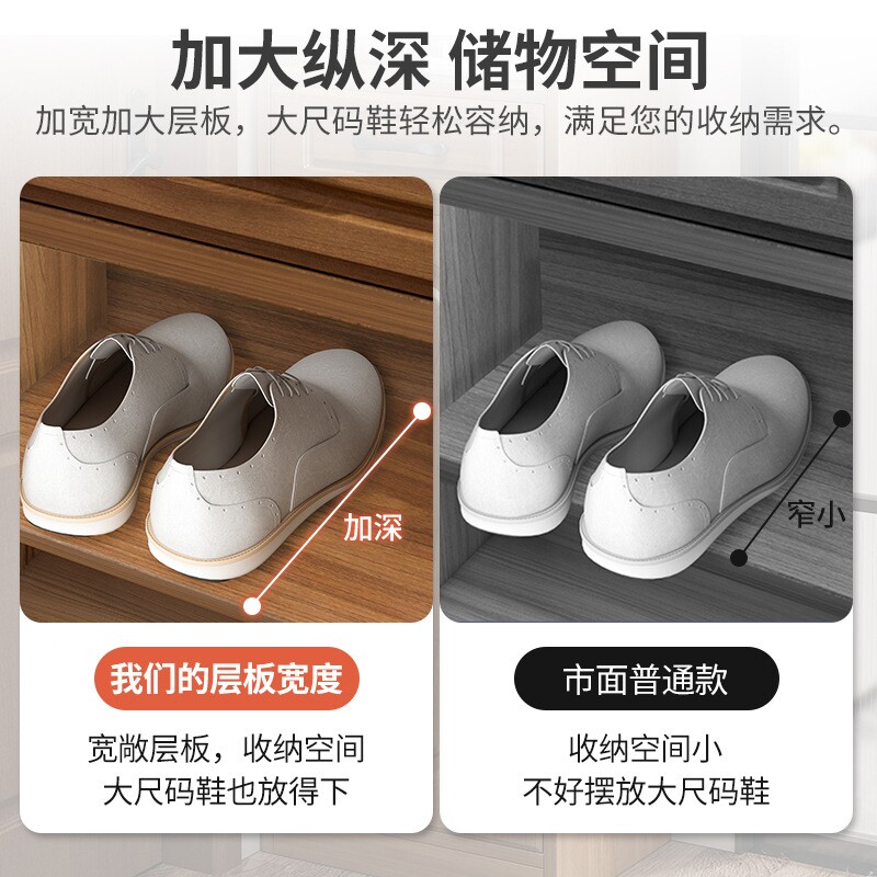 窄鞋柜超薄鞋架置物柜落地入门口收纳一体靠墙储物柜子小户型家用图片