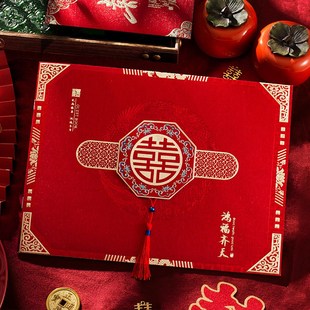 简约结婚礼金簿礼单婚礼礼薄签到喜事用品登记随礼记账本收礼账本