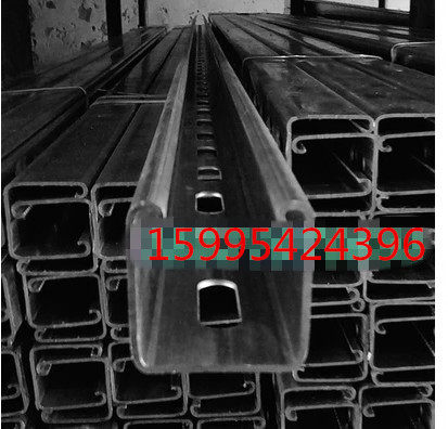 厂家直销/3米/太阳能支架/光伏支架41*41*2.0C型钢有孔/无孔 实厚