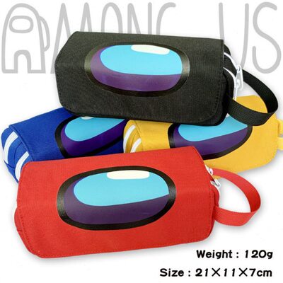 AMONG US 太空狼人杀游戏笔袋文具盒小学生书包旅行包防水铅笔盒