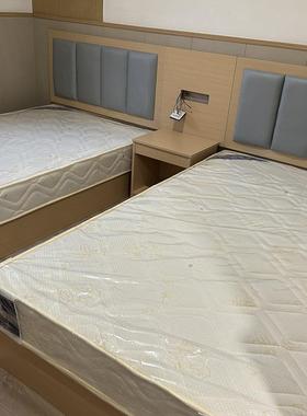 现代简约卧CEK床实木民床多层贴实木酒店家具多层板床主头柜宿衣