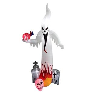 万圣焰节充幽灵彩带灯 火白鬼墓碑充气气模PIV 草坪气活动场地布