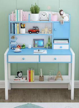 学生书桌书架书一体桌收纳小学生UTY写字桌学桌简习易卧室柜电脑