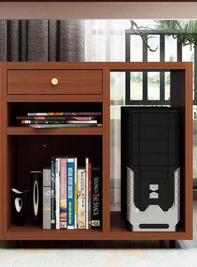 落地电脑主机柜简约主CTE机架子机置物架台机箱放置纳收架打印式