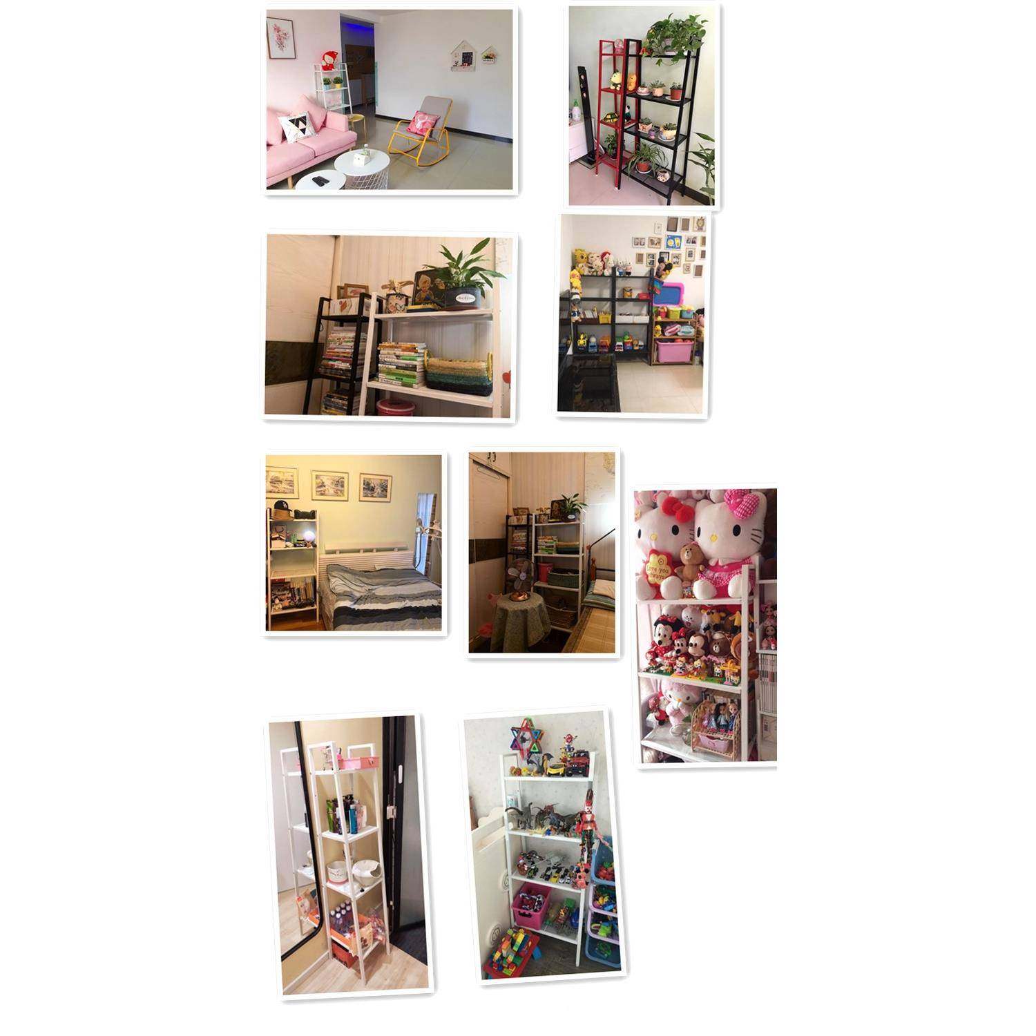 式置式物架落地卧欧室铁艺储厅物架置地阳mt582952台花架客梯形收