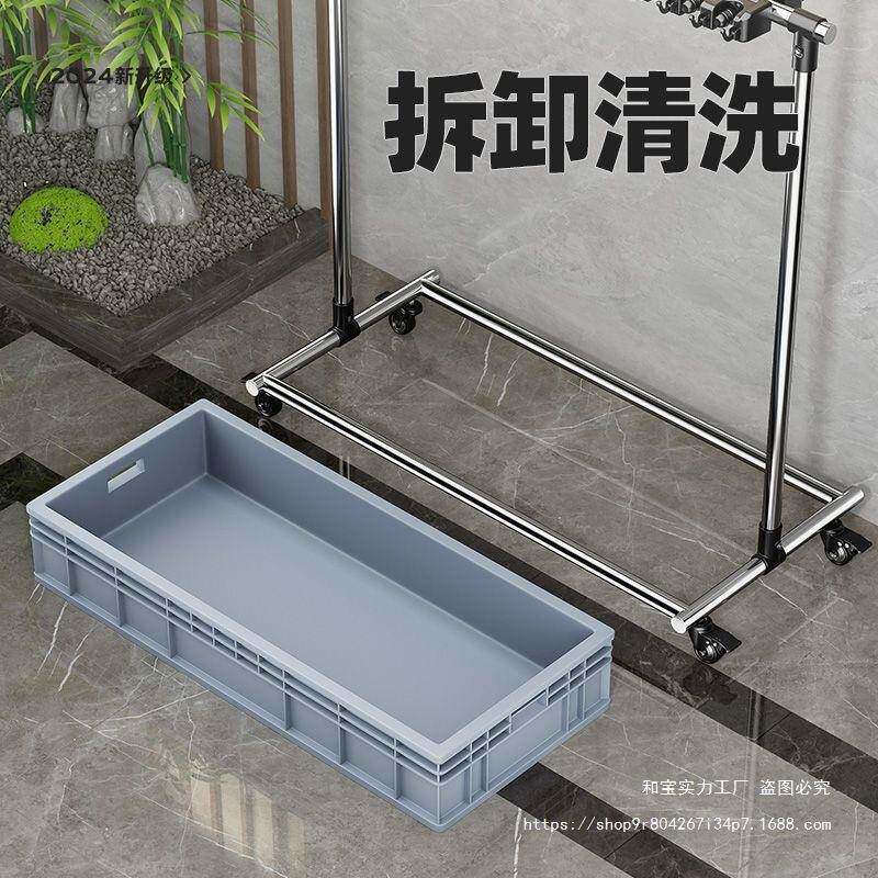 移动拖把架家用落地式收纳清布扫把阳台不锈钢墩见描述池商用置物