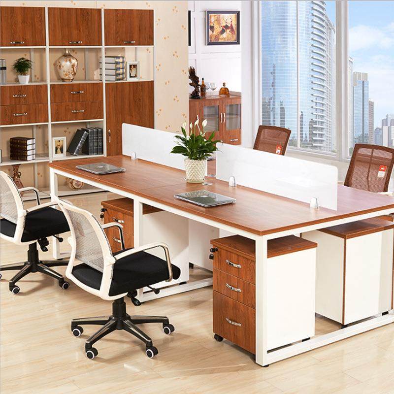 办公屏风卡位双人办办议公桌现代简约板式电脑桌公经典大-114班会