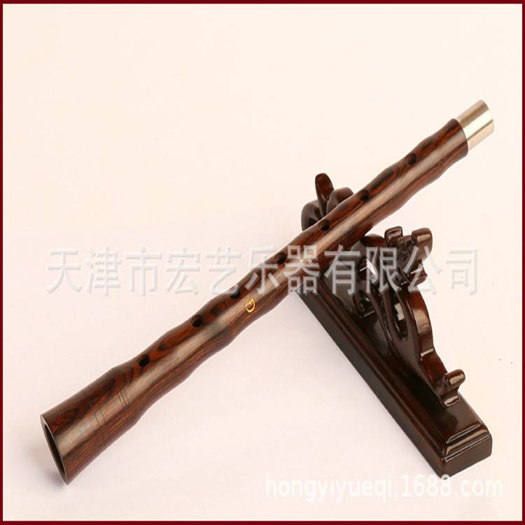 厂家直销宏艺凤鸣黑檀木唢呐乌木D调唢呐乐器初学者成人吹奏乐器