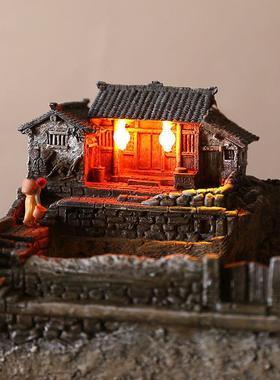 房225新品桌面YA845704摆旧件造景花盆多肉盆景装饰盆栽复0古怀农