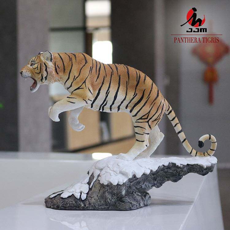 模玩东北虎模型雪地虎仿真老虎艺术摆件收藏品家居装饰