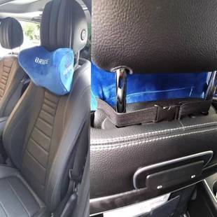 车用枕BRIE枕改装 通D用汽车颈枕靠绒面座914椅头颈头枕布艺 款