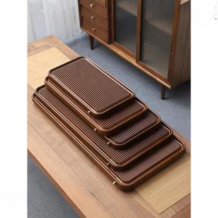 845台茶海电木款 款 实木茶盘家用新茶托茶具办公干室用盘泡茶淌备