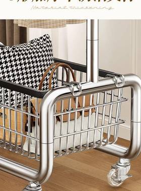 卧挂衣架衣落地家用室移动轻奢衣帽架挂服置物架不占空间衣JRI放