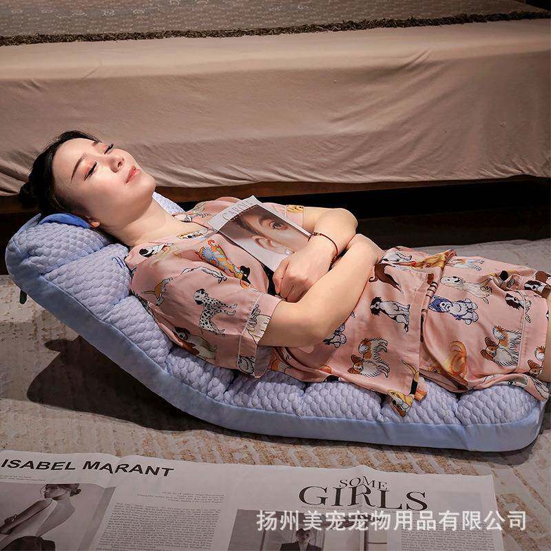 豆豆懒人坐垫车载办公冰室久坐一椅垫子靠背体夏季透leda/H6气折
