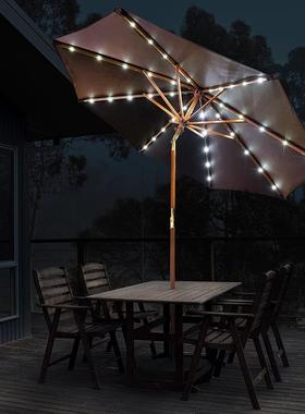 摆户外遮伞业街遮阳伞扳手伞室RQF阳外实木遮阳伞大雨商伞太阳摊