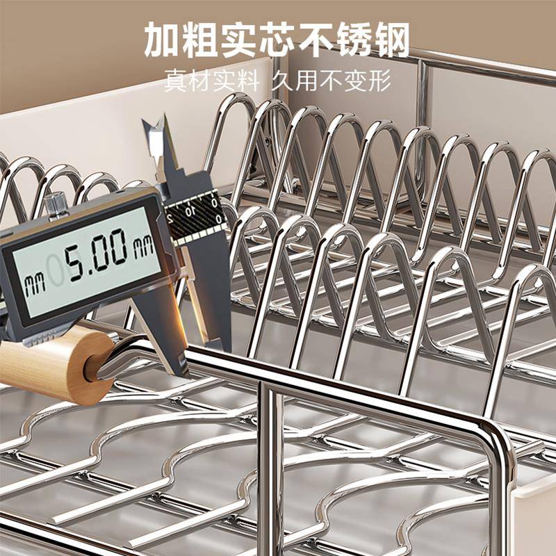 ?厨房碗收盘F78S8S6S式抽拉碟纳架橱柜碗拉篮内置抽屉式碗架沥水