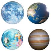 充气节日PVC悬挂升空发光月球派对装 饰商场户外活动广告星球气模