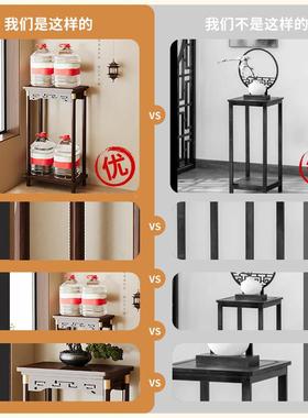 中式花架新子置2客厅落地式物架阳台实DK-HTE木花台025款室内多层