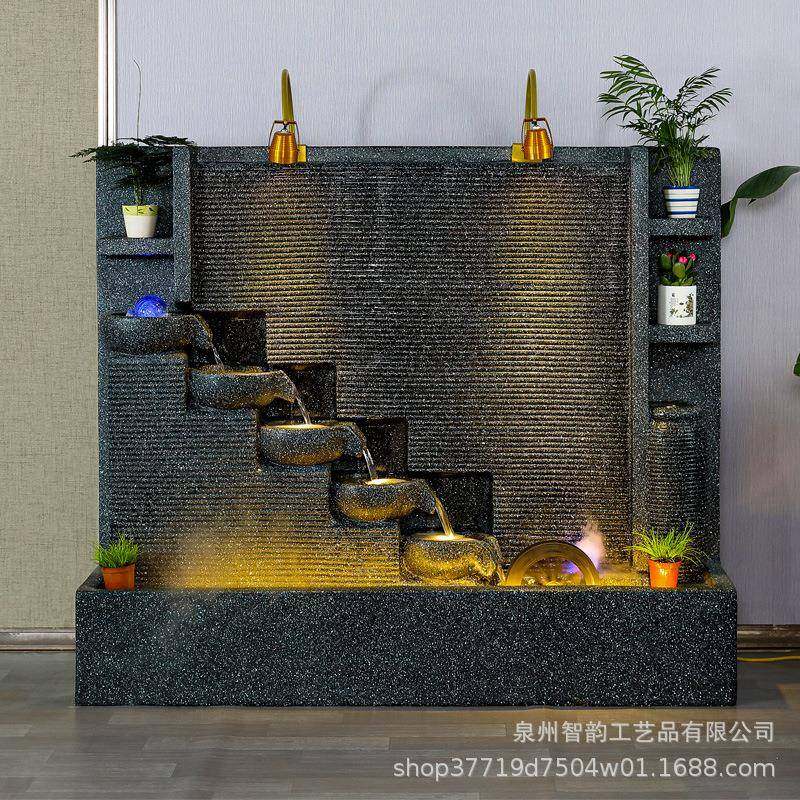 隔断水幕别厅墙流水墙摆件客庭鱼院酒店墅室内户BSV外池流水软装,家居饰品,流水摆件,淘宝优惠券,粉丝福利购,淘宝优惠卷