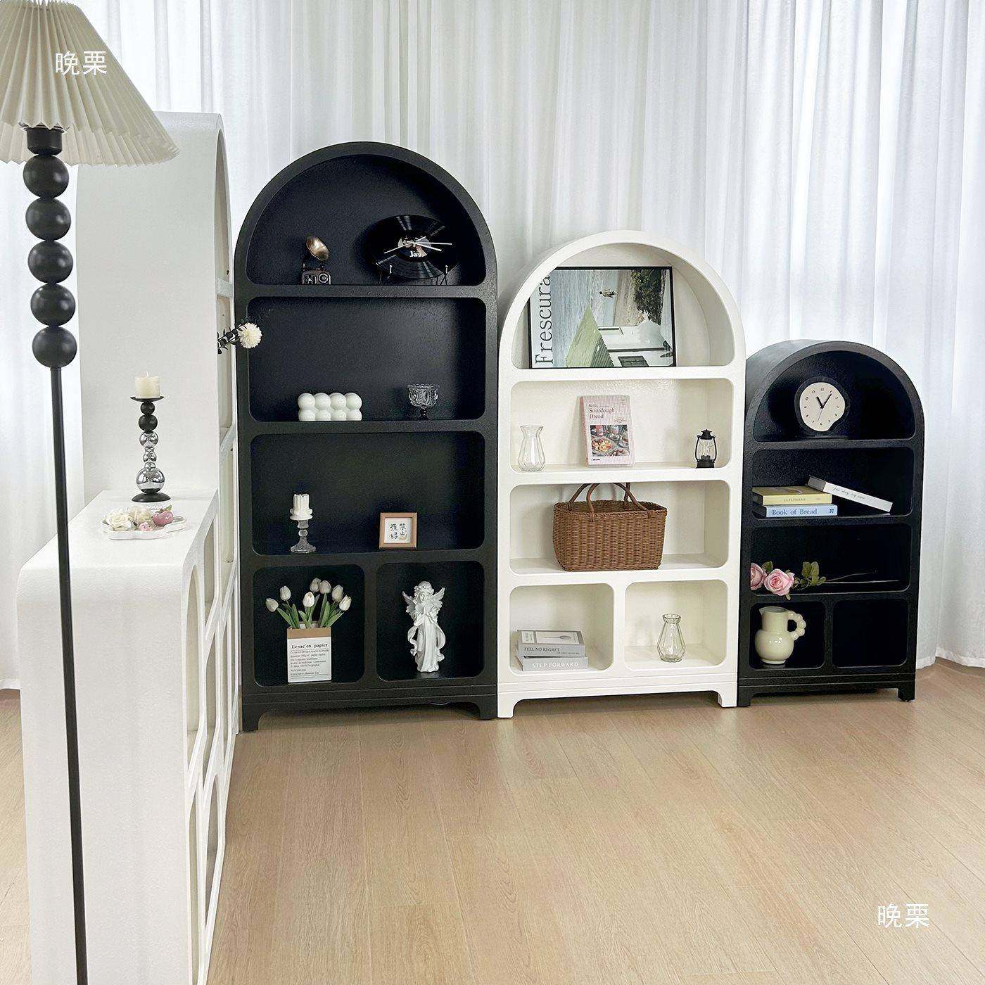 法式奶落油风拱柜形柜地式洞穴大容量餐边展示酒柜复书架置物MHC,饰品/流行首饰/时尚饰品新,其他DIY饰品配件,淘宝优惠券,粉丝福利购,淘宝优惠卷