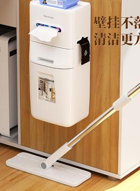 兴办室壁挂式垃圾起桶2025公盒新款OUA纸巾一体式办公桌侧面垃圾