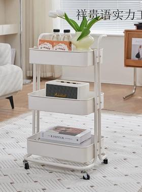 小车置物架动落地多层厨房客厅收小推手移推INH车多功能婴儿置物