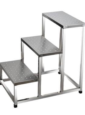 不锈钢脚踏踏步台阶梯子踩脚踏凳检查脚防凳滑凳工AL100158业车间