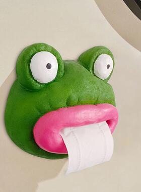 纸大抽嘴CEH青蛙巾盒托盘卫间厕所客厅挂式纸免打孔壁挂式抽纸生