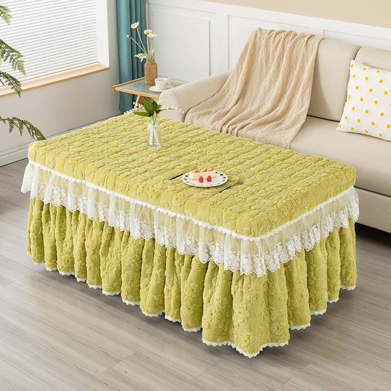 #S78D烤火桌子长套加架绒加厚罩烤火炉被L-101898方形茶几桌子取