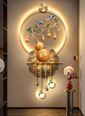 入户玄关葫芦装画过道走廊尽头新挂式福禄饰中壁画LED灯福RY84530