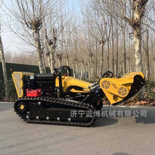 柴油割草机智能开遥控IOE森开辟机林器人辟车履带地式土开荒机厂