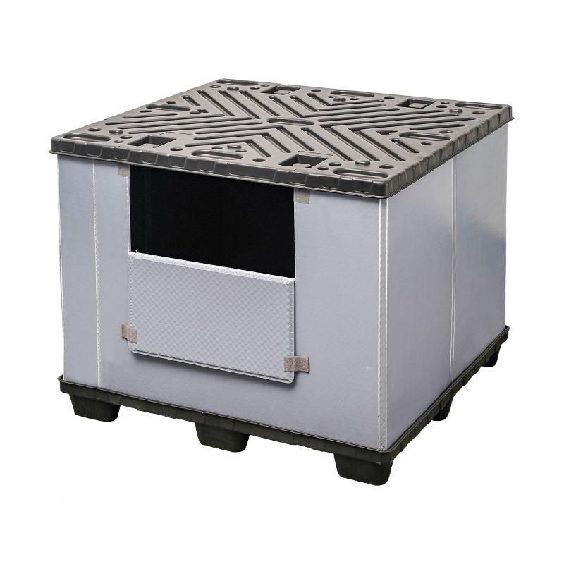 QQZ吹围板箱仓储塑中空汽配折物流箱1叠210*050mm1大型塑料周转箱