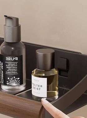 胡桃木卫生间置25626物架手免打孔上中古风浴洗漱台收纳洗间墙壁挂室架