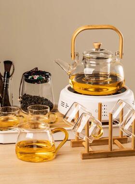 2025EF新款电陶套煮茶炉玻壶璃茶泡炉茶家用煮茶壶办公室小型茶具
