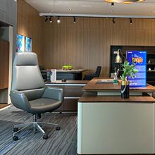 舒适办公质椅背椅电脑椅人体工学椅子皮公办室久Y018坐大班转椅